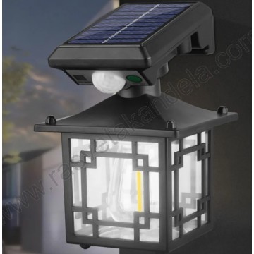 Solarni zidni fenjer sa senzorom pokreta