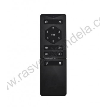 Luster ventilator sa LED svetlom 142cm 24W 3000/4000/6500K crni