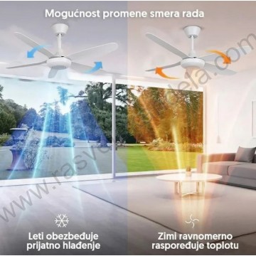 Plafonski ventilator bez svetla 137cm CFB5404-5/40WH