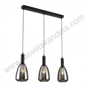 Visilica 3xE27 AGAPE-3L smoke staklo