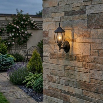 Fenjer zidni M2005-G crni