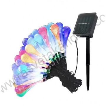 Solarni baštenski LED niz 1,7m 20 lampica višebojnih