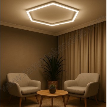 HEKSAGON LED plafonjera 942x827mm 42W 6000K set