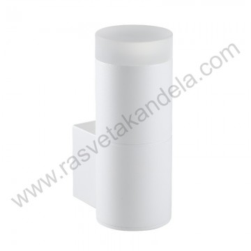 Baštenska zidna lampa 1xGU10 LIRA-ACR-1R mat bela