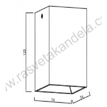 Nadgradna lampa 1xGU10 SALSA/SQ-L bela