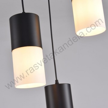 Visilica 3xE27 TRIX-3R crno-bela