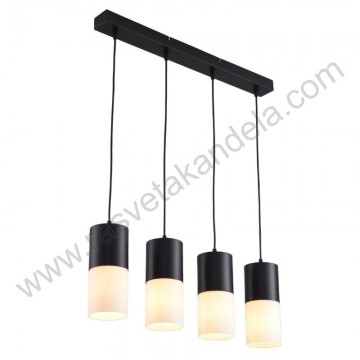 Visilica 4xE27 TRIX-4L crno-bela