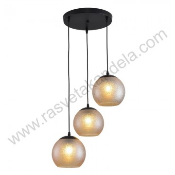 Visilica 3xE27 BELIZA-3R amber staklo