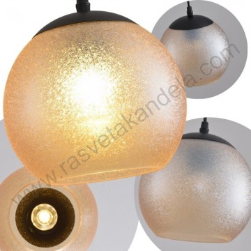 Visilica 1xE27 BELIZA-1R amber staklo