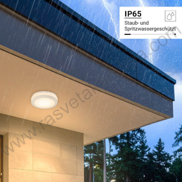 LED plafonjera 30W IP65 3000/4000/6000K bela sa senzorom prisutnosti