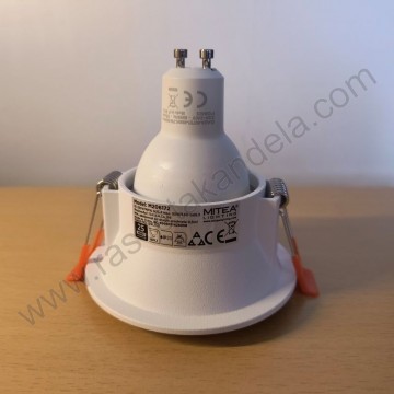 Ugradna rozetna M206172 aluminijum bela