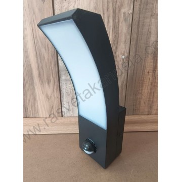 Baštenska zidna LED lampa PRESTIGE-1S 12W 4200K sa senzorom pokreta