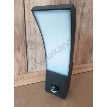 Baštenska zidna LED lampa PRESTIGE-1S 12W 4200K sa senzorom pokreta
