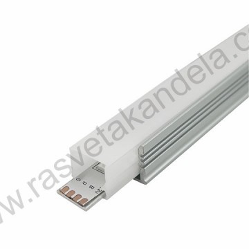 Aluminijumski nadgradni profil 2000x17.7x13mm IP65
