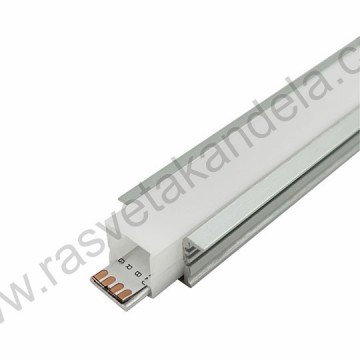 Aluminijumski ugradni profil 2000x25x13mm IP65