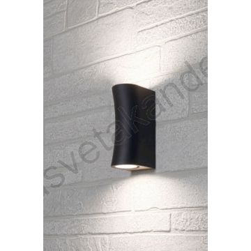 Baštenska zidna lampa SAFARI 2xGU10 crna