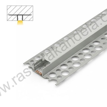 Aluminijumski ugradni profil 2000x55x13mm IP20