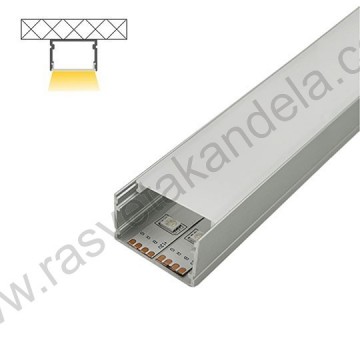 Aluminijumski nadgradni profil 2000x30x20mm IP20