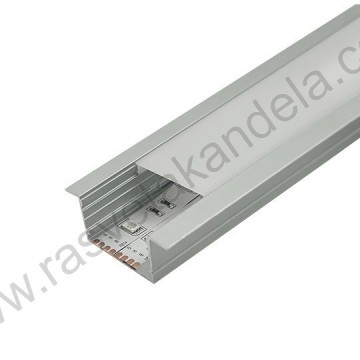 Aluminijumski ugradni profil 2000x44x20mm IP20