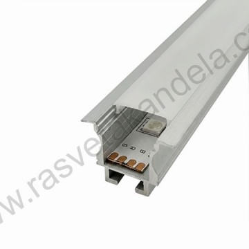 Aluminijumski ugradni profil 2000x25x19mm IP20