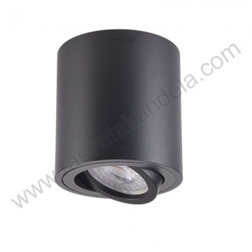Nadgradna lampa usmeriva 80x85 mm 1xGU10 ANINA crna