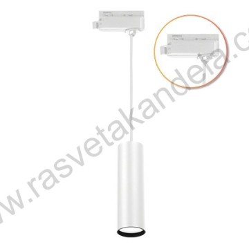Šinska visilica 1xGU10 M205020 bela