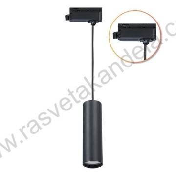 Šinska visilica 1xGU10 M205020 crna