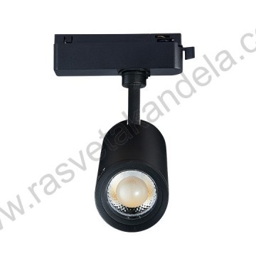 LED šinski reflektor monofazni 20W 4000K M205015 zumabilni crni