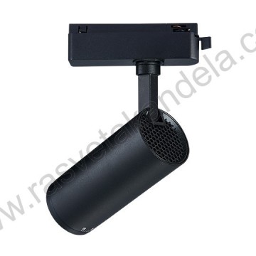 LED šinski reflektor monofazni 20W 4000K M205015 zumabilni crni