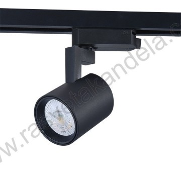 LED šinski reflektor monofazni 7W 3CCT M205014 crni