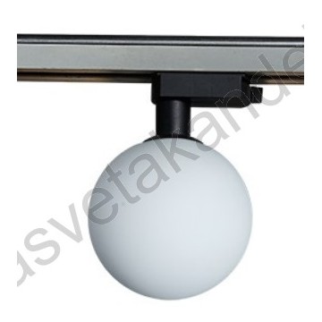 Šinski reflektor 1xG9 M205011-B crni+belo staklo