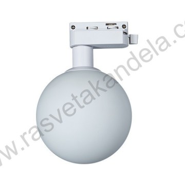 Šinski reflektor 1xG9 M205011-W beli+belo staklo