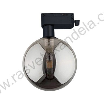 Šinski reflektor 1xG9 M205011-BB crni+dim staklo
