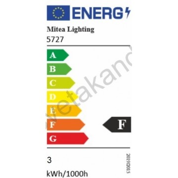 Šinski reflektor 1xG9 M205011-BB crni+dim staklo
