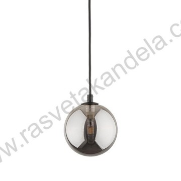 Šinska visilica 1xG9 M205021-BB crna+dim staklo