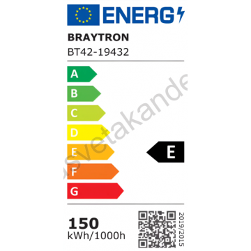 LED ulična svetiljka 150W 6500K IP66 siva