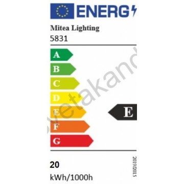 LED šinski reflektor trofazni 20W 3CCT M205051 crni