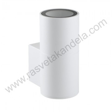 Baštenska zidna lampa KIRA 1xGU10 bela