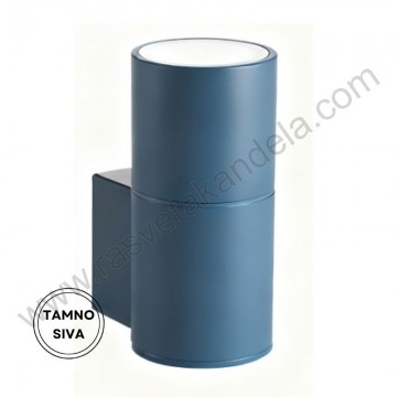Baštenska zidna lampa KIRA 1xGU10 tamno siva