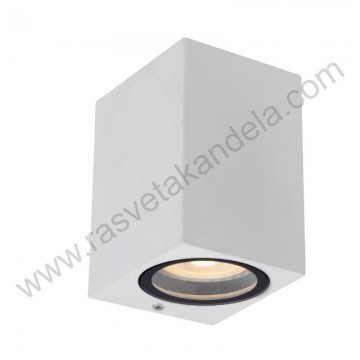 Baštenska zidna lampa QUADRO 1xGU10 mat bela