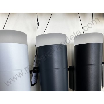 Baštenska zidna lampa 1xGU10 LIRA-ACR-1R tamno siva