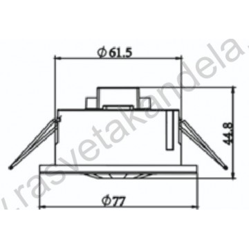 Ukradni IR senzor pokreta IP20 3 boje M275102-ST41HX