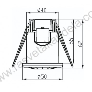 Ugradni senzor pokreta M274 C IP20 beli