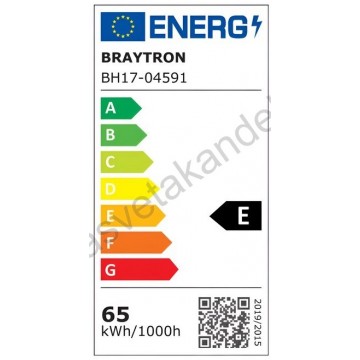 Led luster plafonjera 3CCT 65W crna sa daljinskim NELA