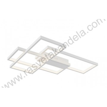 Led luster plafonjera 3CCT 65W bela sa daljinskim NELA