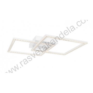 Led luster plafonjera 3CCT 55W bela sa daljinskim CRYSTAL