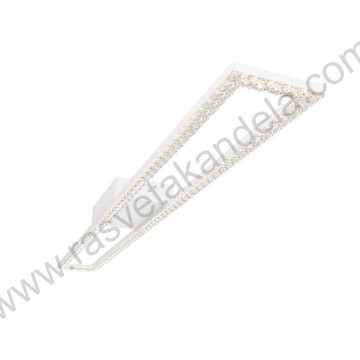 Led luster plafonjera 3CCT 40W bela sa daljinskim CRYSTAL