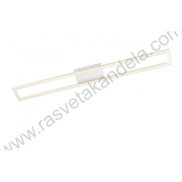 Led luster plafonjera 3CCT 40W bela sa daljinskim CRYSTAL