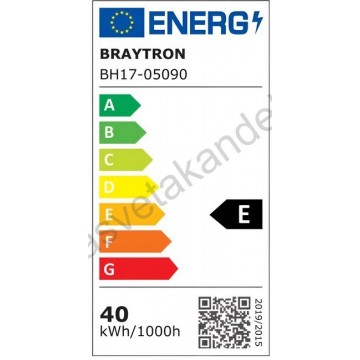 Led luster plafonjera 3CCT 40W bela sa daljinskim CRYSTAL
