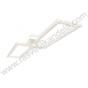 Led luster plafonjera 3CCT 55W bela sa daljinskim upravljačem CRYSTAL
